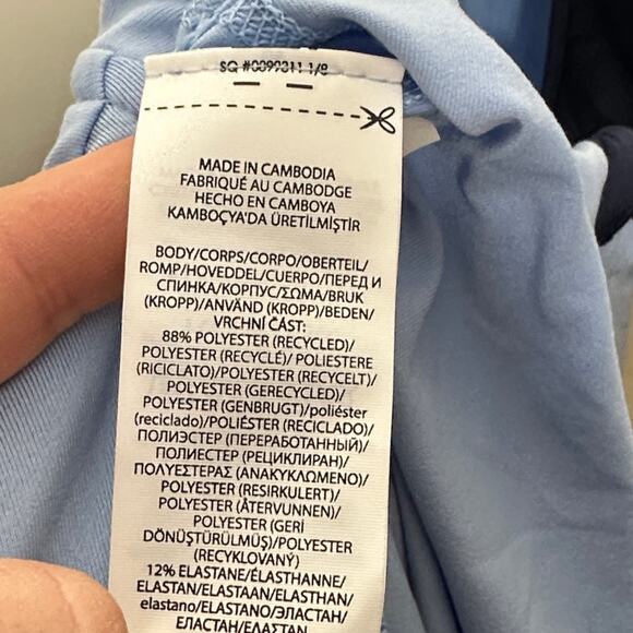 POLO RALPH LAUREN Performance Quarter-Zip Pullover Harbor Island Blue Sz XL {E7} - Picture 5 of 5